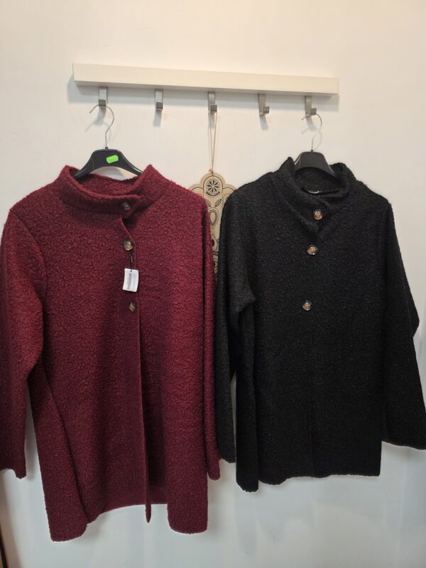 ABRIGO PAÑO BOTONES